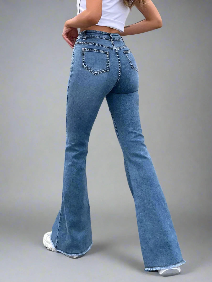 Flare Denim High Waist Jeans