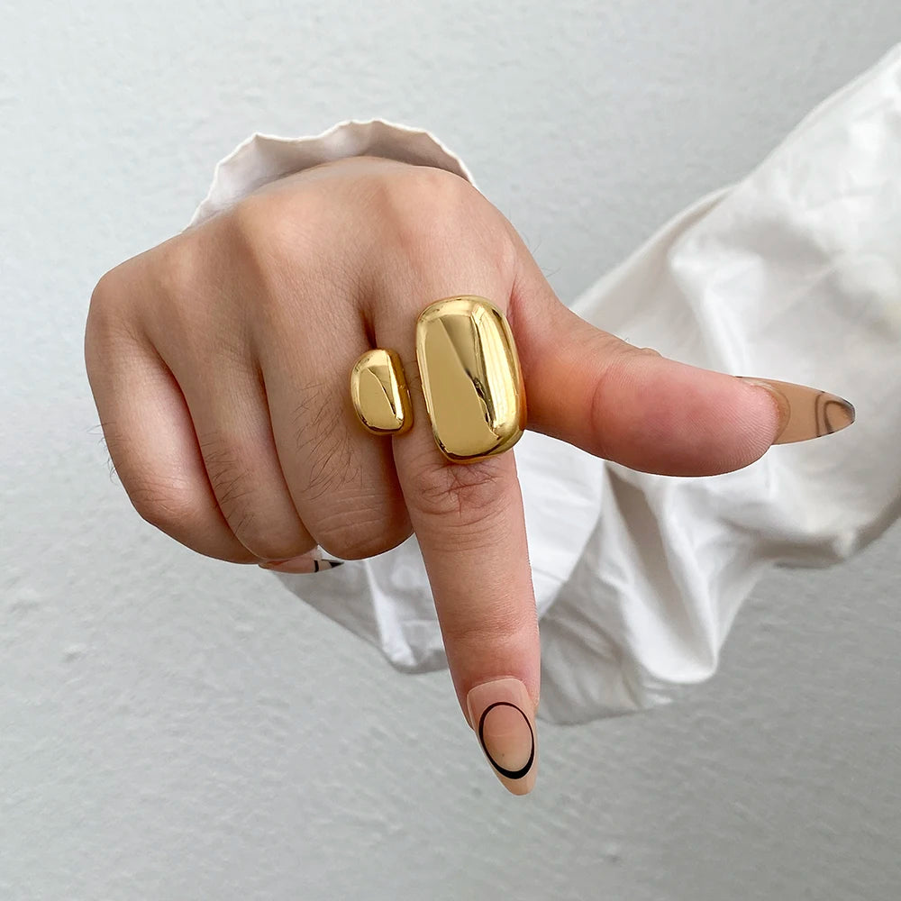 Chunky Gold Color Rings