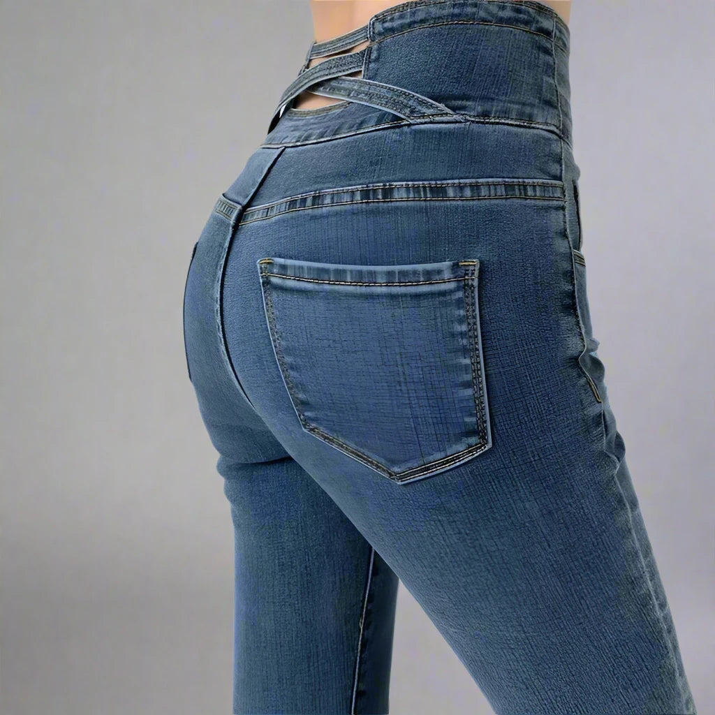 High Waist Slim Stretch Denim