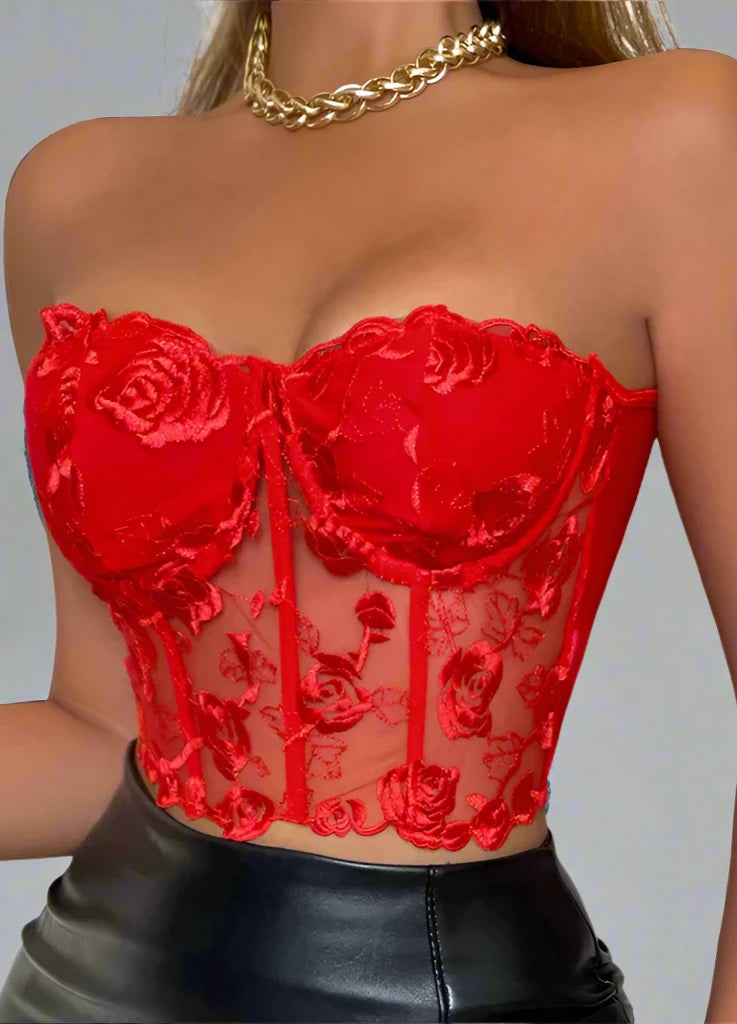 Cropped  Corset Bustier