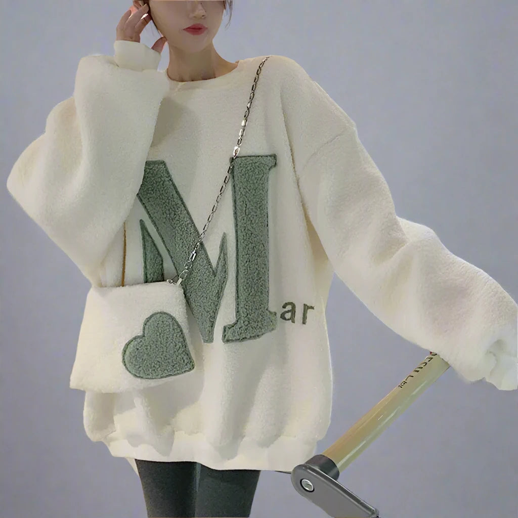 Oversized Sweatshirt with Bag